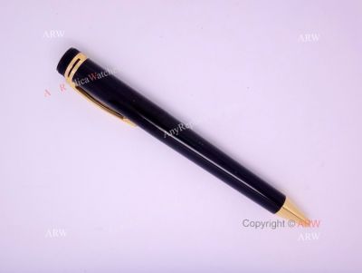 Copy Montblanc Special Edition Black Ballpoint Pen Gold Clip